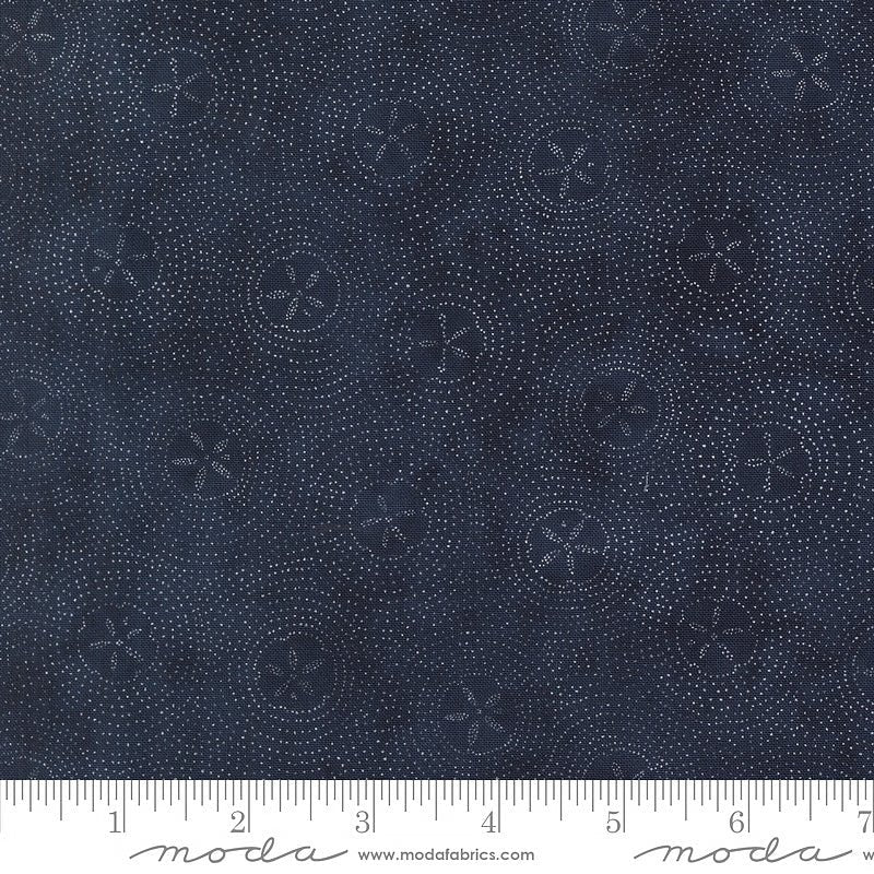 Seaside Sand Dollar Ripples Deep Sea - Moda from Fort Worth Fabric Studio