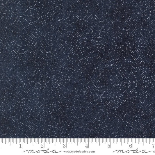 Seaside Sand Dollar Ripples Deep Sea - Moda from Fort Worth Fabric Studio