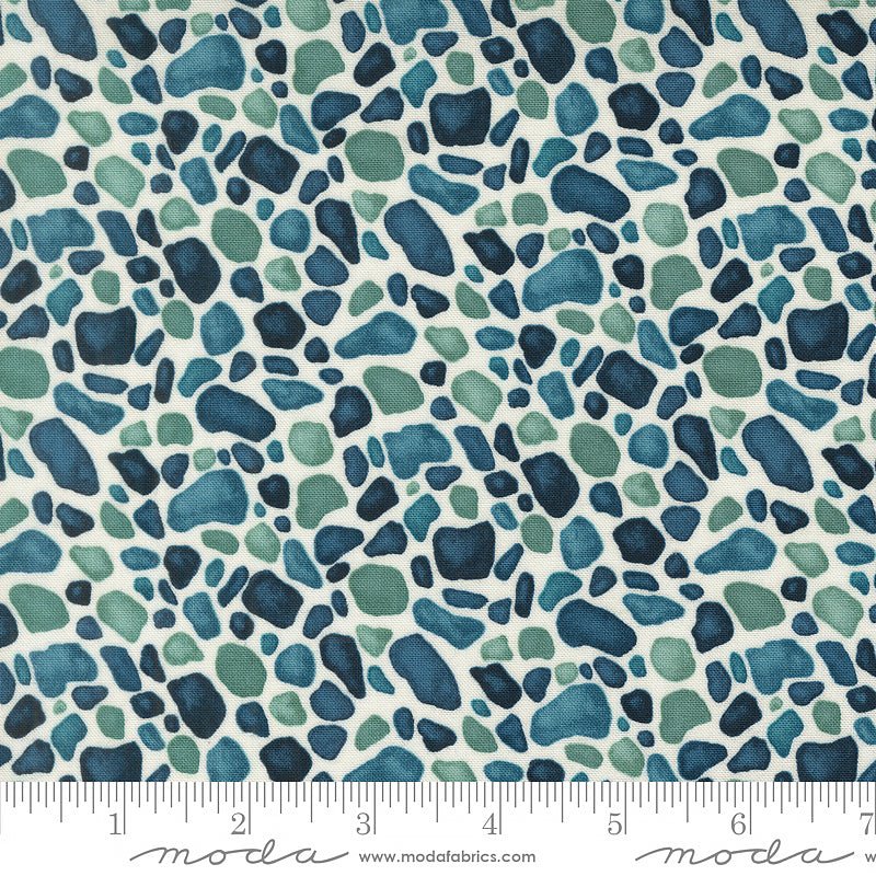 Seaside Seaglass Seafoam White - Moda from Fort Worth Fabric Studio