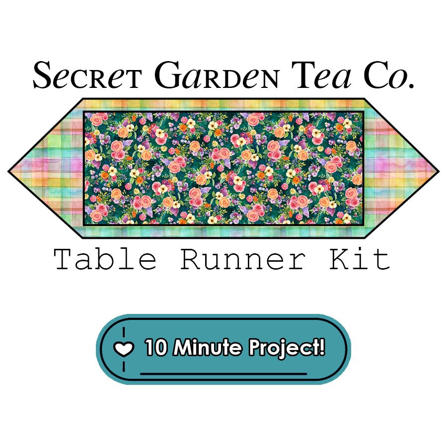 Secret Garden Tea Co. 10 Minute Table Runner Kit Hoffman - Hoffman from Fort Worth Fabric Studio