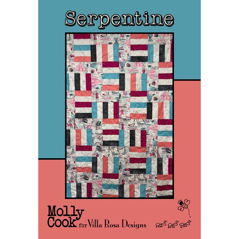 Serpentine Quilt Pattern PDF Download - Villa Rosa Designs from Fort Worth Fabric Studio