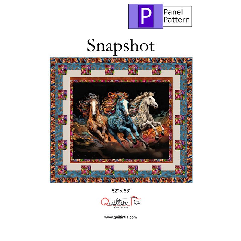 Snapshot Panel Quilt Pattern by Quiltin' Tia Quiltworks - Quiltin' Tia Quiltworks from Fort Worth Fabric Studio