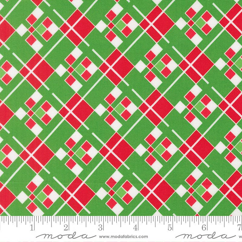 Snow Time Checks & Plaids Evergreen - Moda from Fort Worth Fabric Studio