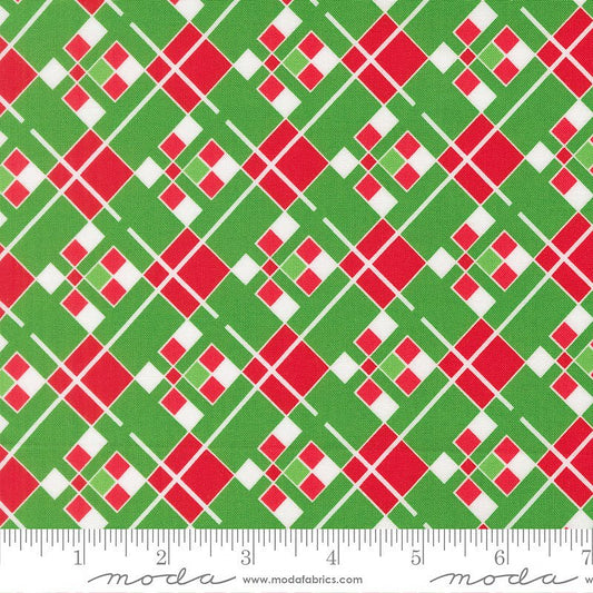 Snow Time Checks & Plaids Evergreen - Moda from Fort Worth Fabric Studio