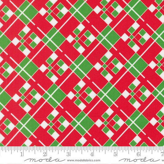 Snow Time Checks & Plaids Poinsettia Red - Moda from Fort Worth Fabric Studio