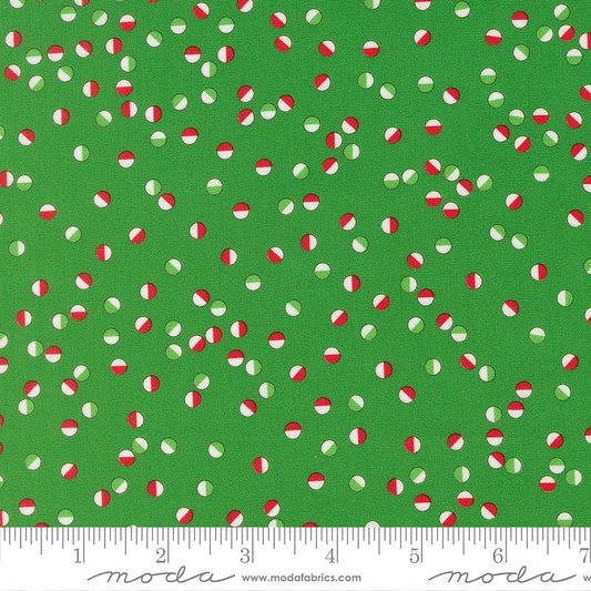 Snow Time Jolly Dots Evergreen - Moda from Fort Worth Fabric Studio