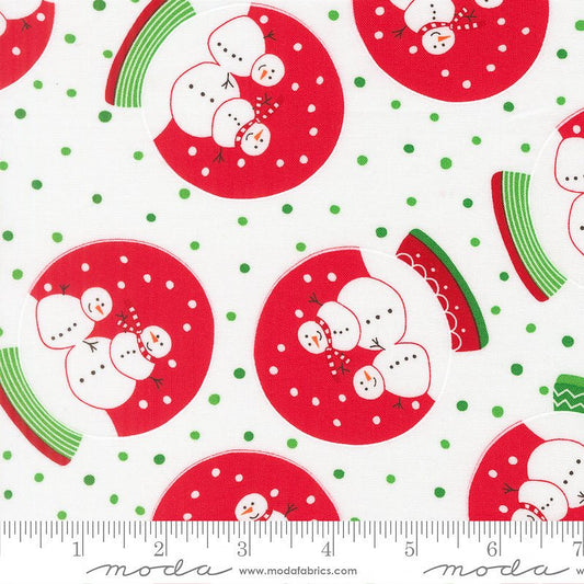 Snow Time Snow Globes Winter White - Moda from Fort Worth Fabric Studio
