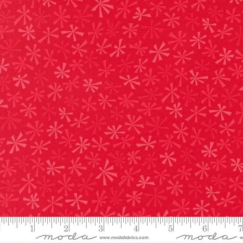 Snow Time Tinsel Blenders Poinsettia Red - Moda from Fort Worth Fabric Studio