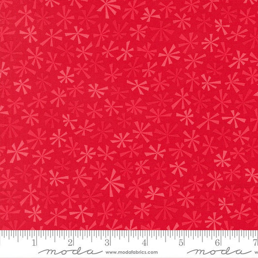 Snow Time Tinsel Blenders Poinsettia Red - Moda from Fort Worth Fabric Studio