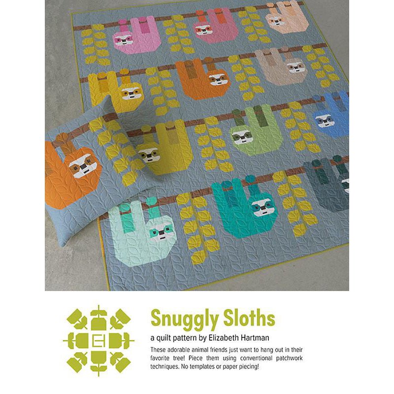 Snuggly Sloths Quilt Pattern by Elizabeth Hartman - Elizabeth Hartman from Fort Worth Fabric Studio