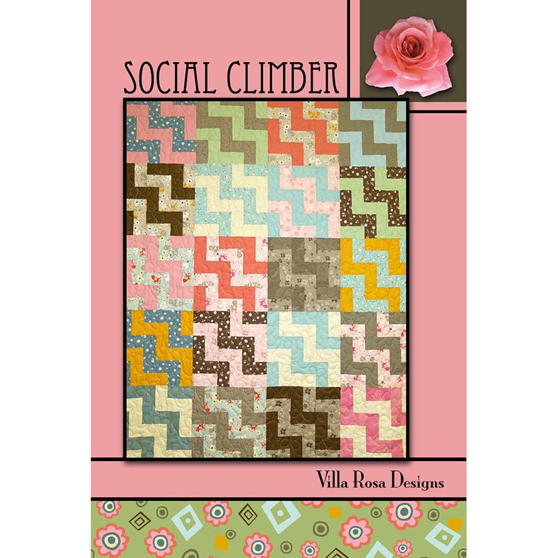 Social Climber Quilt Pattern PDF Download - Villa Rosa Designs from Fort Worth Fabric Studio