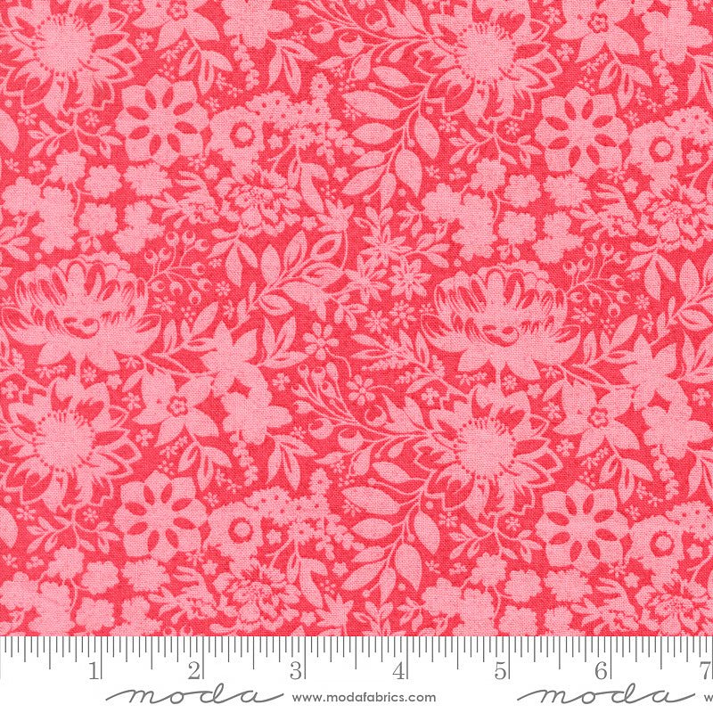Sorrel Fern Florals Paradise Pink - Moda from Fort Worth Fabric Studio