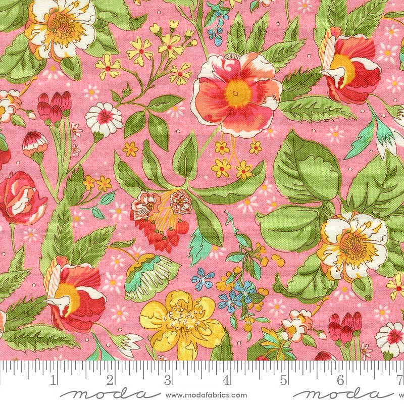 Sorrel Florals Blush - Moda from Fort Worth Fabric Studio