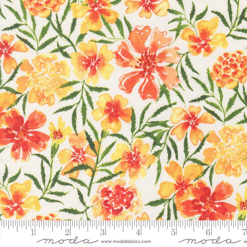 Soulstice Golden Days Coral - Moda from Fort Worth Fabric Studio