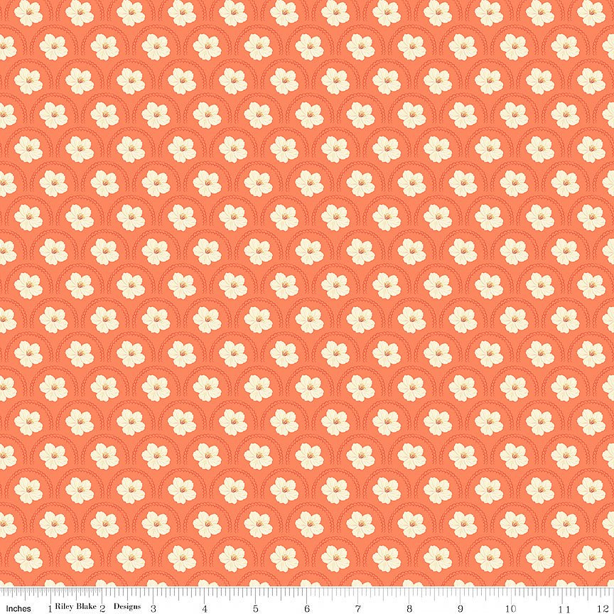 Southern Charm Peach Blossoms Rouge - Riley Blake from Fort Worth Fabric Studio