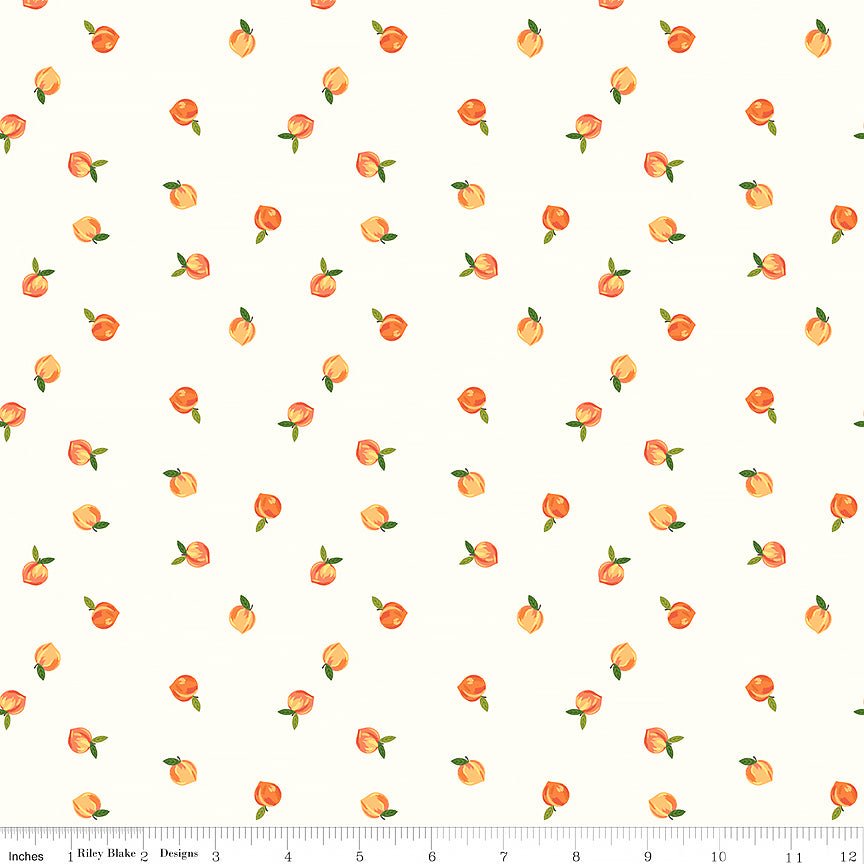 Southern Charm Peaches Cloud - Riley Blake from Fort Worth Fabric Studio