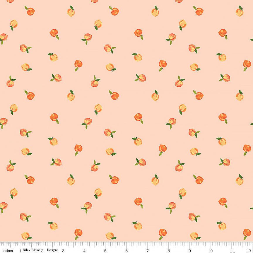 Southern Charm Peaches in Peaches 'n Cream - Riley Blake from Fort Worth Fabric Studio