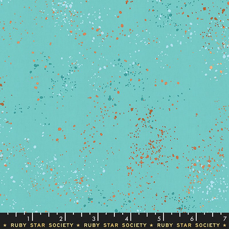 Speckled Turquoise Metallic - Ruby Star Society from Fort Worth Fabric Studio