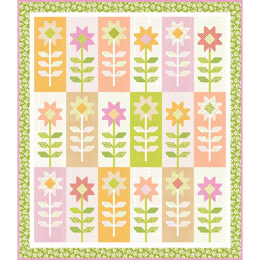 Spiky Rose Quilt Pattern by Fig Tree & Co. - Fig Tree & Co. from Fort Worth Fabric Studio