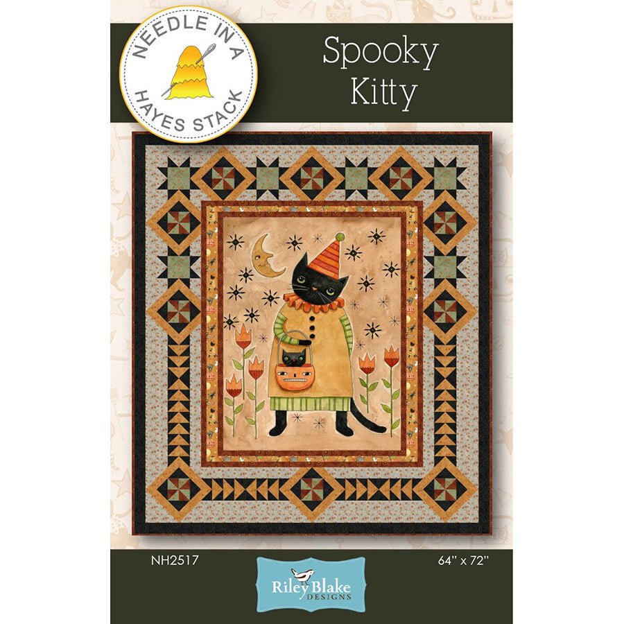 Spooky Kitty Quilt Pattern by Needle in a Hayes Stack - Needle in a Hayes Stack from Fort Worth Fabric Studio