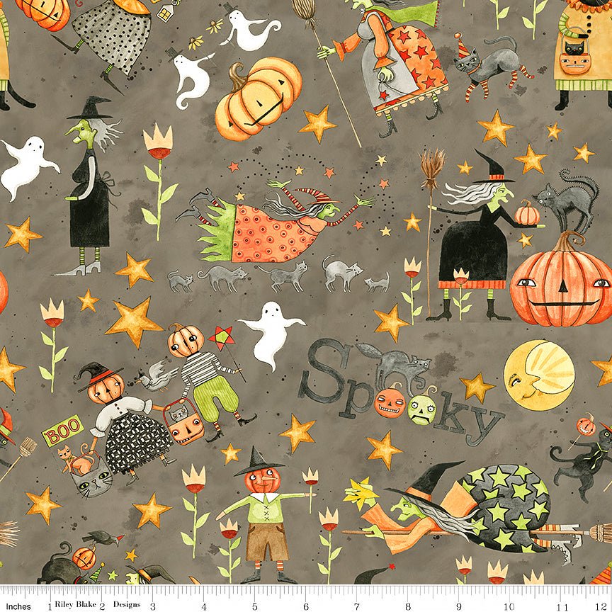 Spooky Main Tombstone - Riley Blake from Fort Worth Fabric Studio