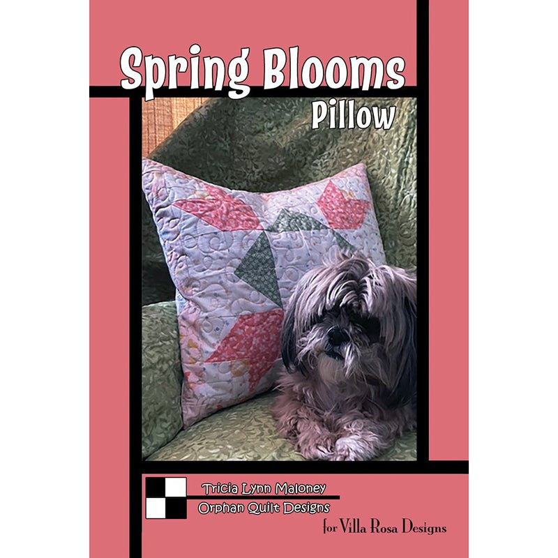 Spring Blooms Pillow Pattern PDF Download - Villa Rosa Designs from Fort Worth Fabric Studio