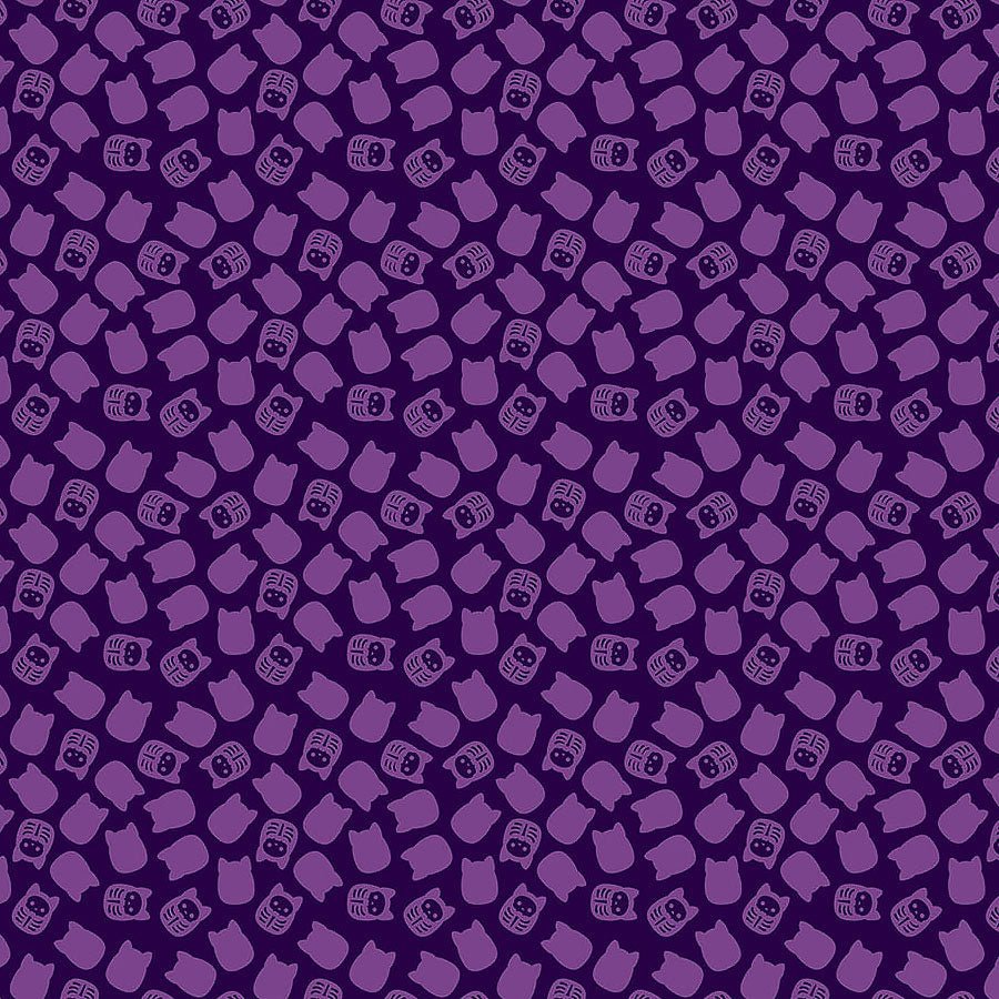 Squishmallows Boo Squad Candy Toss Purple – Remnant 42″ × 44″ - Northcott from Fort Worth Fabric Studio