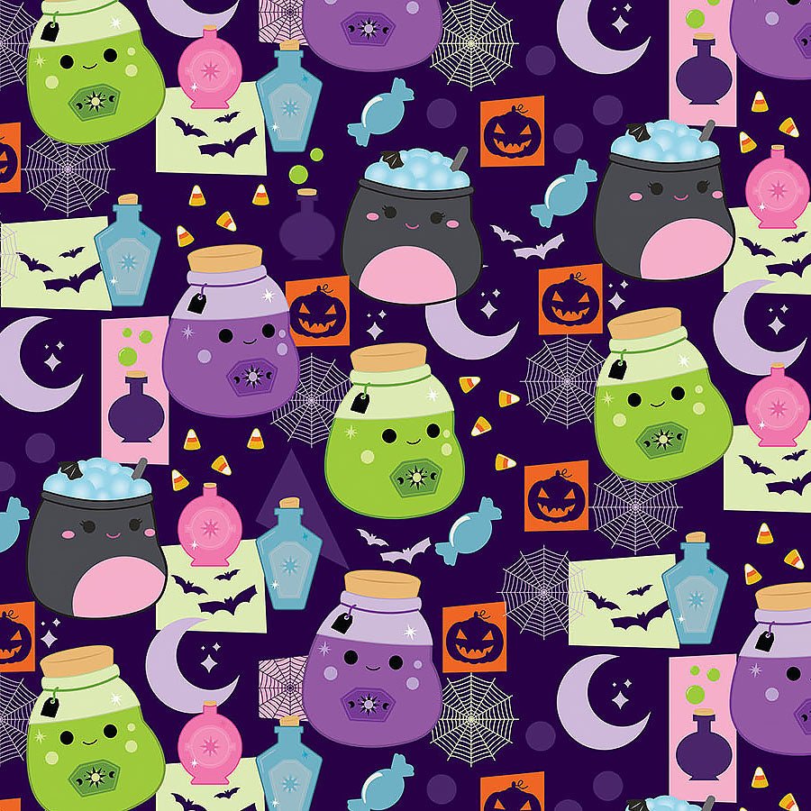 Squishmallows Boo Squad Potion Squad - Northcott from Fort Worth Fabric Studio