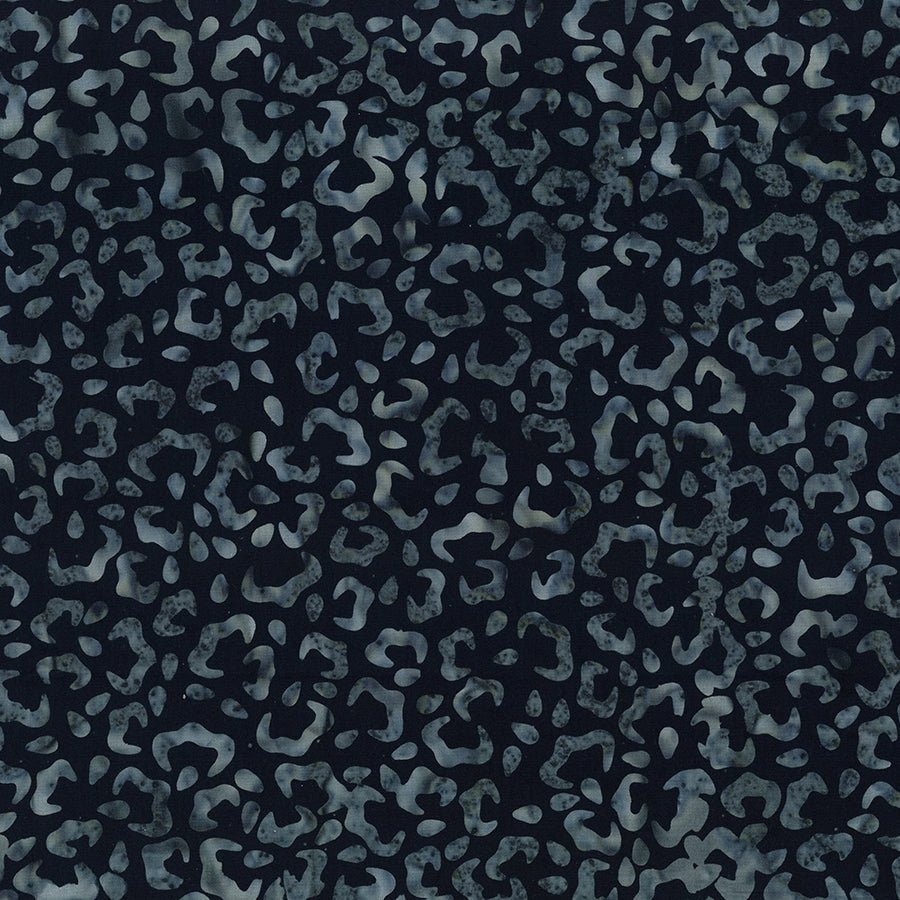 Starlight Batiks Cheetah Prints Black - Wilmington Prints from Fort Worth Fabric Studio