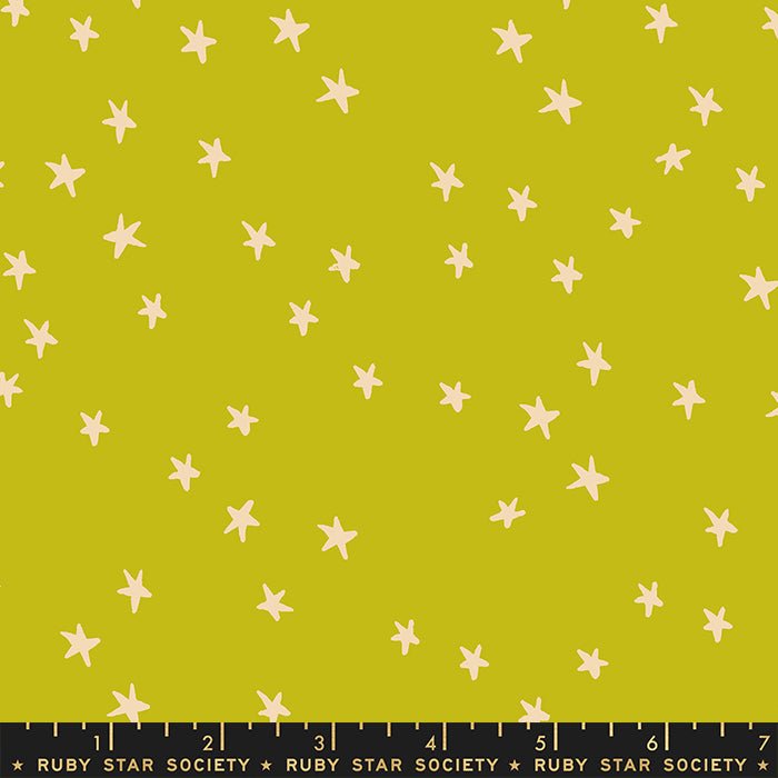 Starry Night Sky Pistachio - Ruby Star Society from Fort Worth Fabric Studio