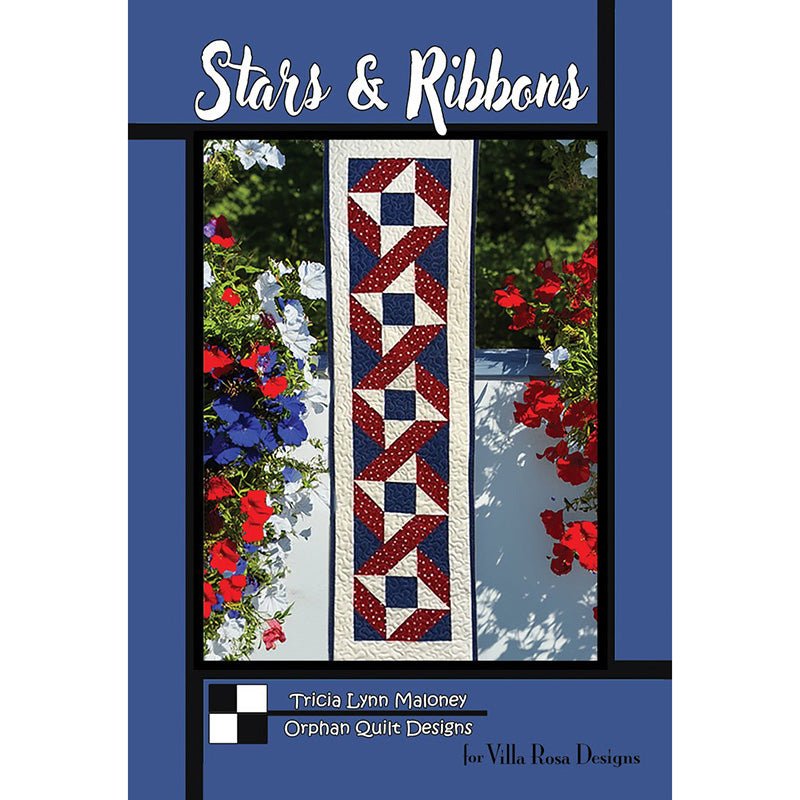 Stars & Ribbons Table Runner Pattern PDF Download - Villa Rosa Designs from Fort Worth Fabric Studio