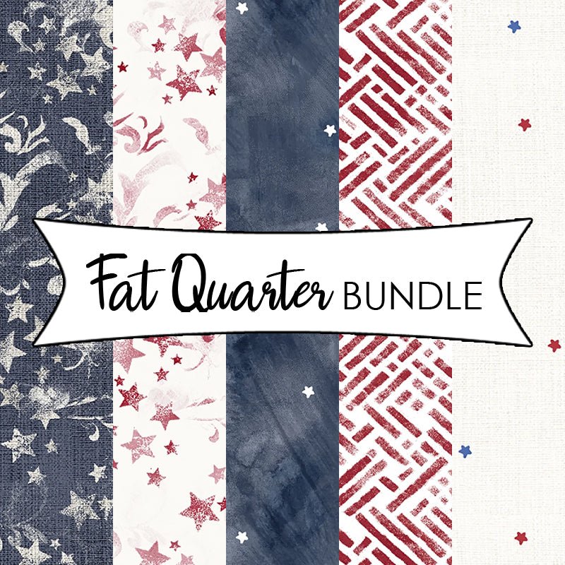 Stars & Stripes Fat Quarter Bundle - Studio E from Fort Worth Fabric Studio
