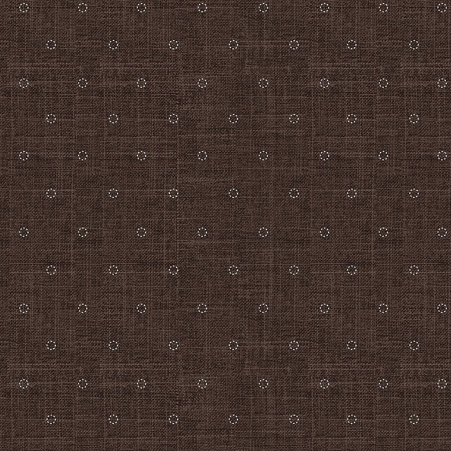 Stash Stitches Brown - Figo Fabrics from Fort Worth Fabric Studio