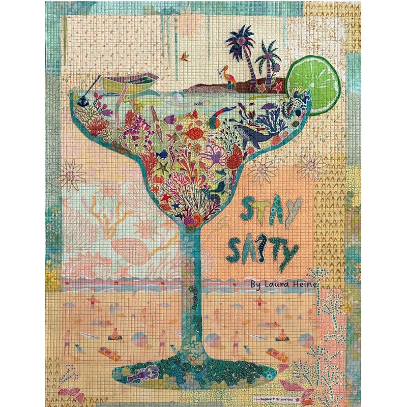 Stay Salty Collage Pattern by Fiberworks Inc - Fiberworks Inc from Fort Worth Fabric Studio