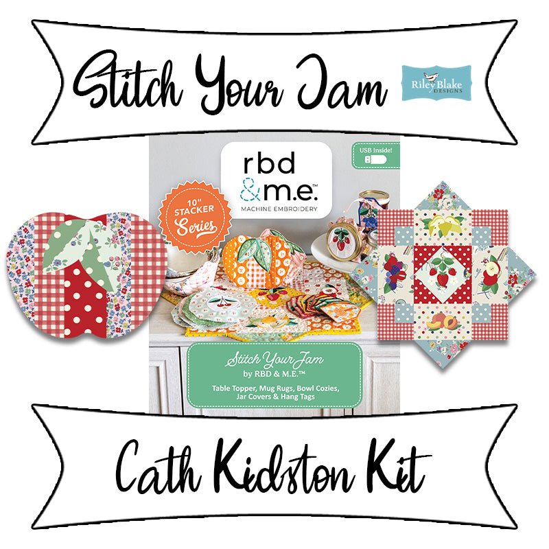 Stitch Your Jam Cath Kidston Machine Embroidery Kit from Riley Blake - Riley Blake from Fort Worth Fabric Studio