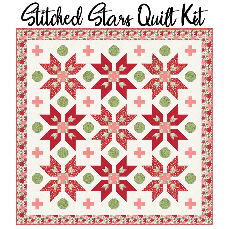 Stitched Stars Quilt Kit with Merrily on High from Moda - Moda from Fort Worth Fabric Studio