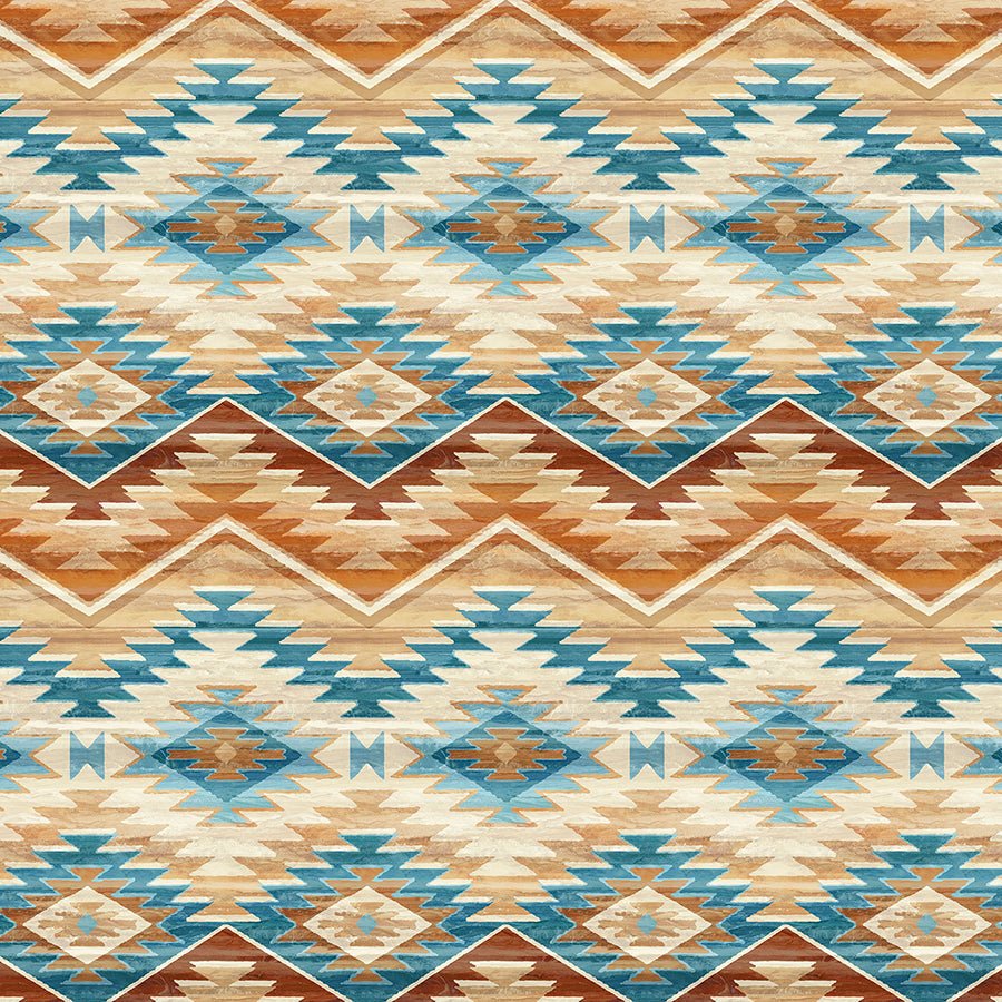 Stonehenge Canyon Navaho Stripes Clay Multi - Northcott from Fort Worth Fabric Studio