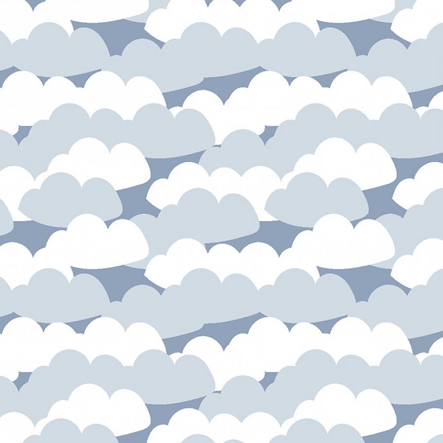 Studio E Farm - tastic Friends Allover Clouds Blue 1 Yard Cut - Studio E from Fort Worth Fabric Studio