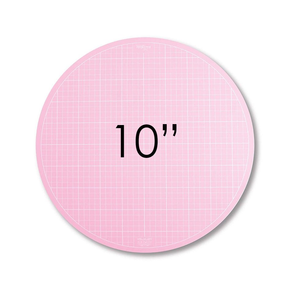 Sue Daley 10" Round Rotating Cutting Board by Riley Blake - Riley Blake from Fort Worth Fabric Studio
