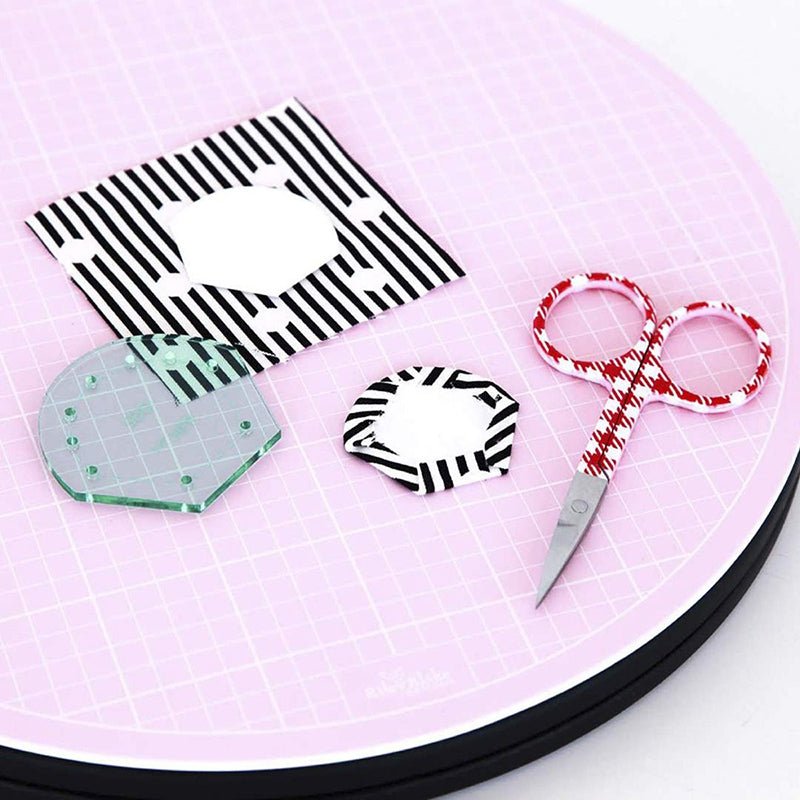 Sue Daley 16" Round Rotating Cutting Board by Riley Blake - Riley Blake from Fort Worth Fabric Studio