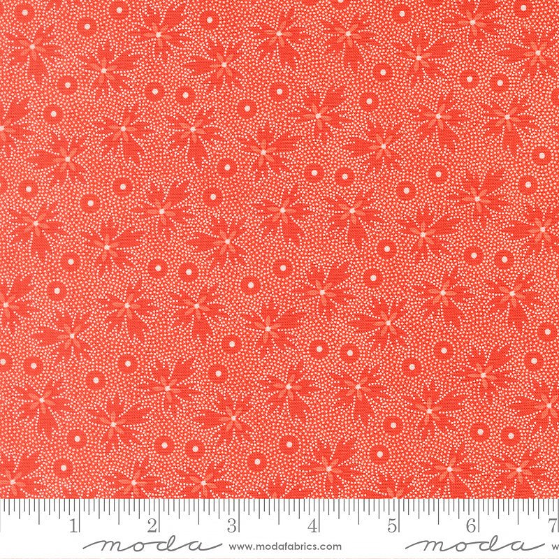 Summer's End Geranium Leaves Persimmon - Moda from Fort Worth Fabric Studio