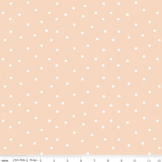 Sunflower Whispers Dots Blush - Riley Blake from Fort Worth Fabric Studio