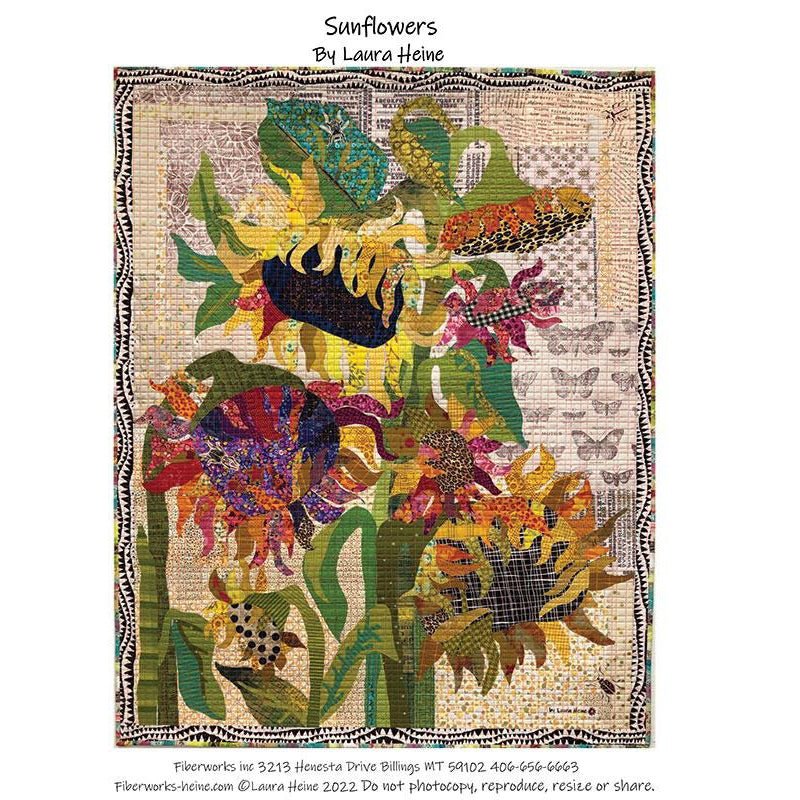 Sunflowers Quilt Pattern by Fiberworks Inc - Fiberworks Inc from Fort Worth Fabric Studio