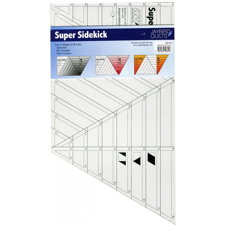 Super Sidekick Ruler by Jaybird Quilts - Jaybird Quilts from Fort Worth Fabric Studio