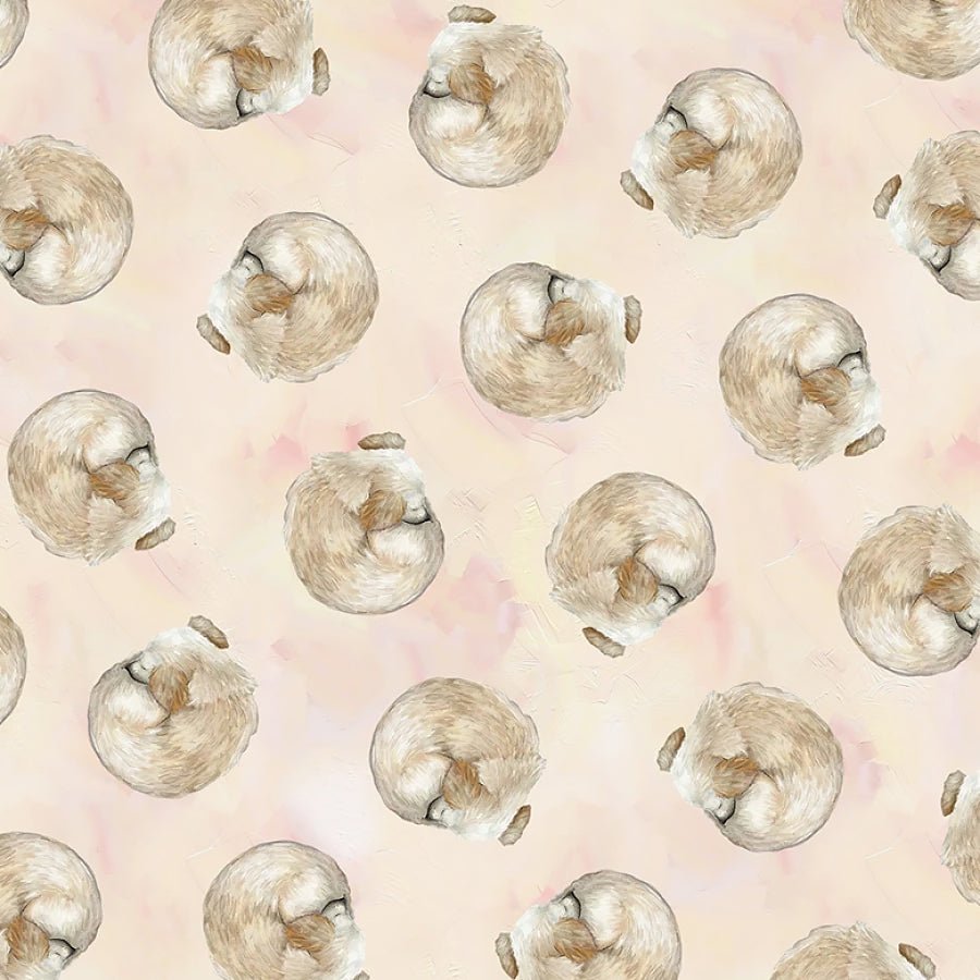 Sweet Child of Mine Pooch Polka Dot Peach - Studio E from Fort Worth Fabric Studio