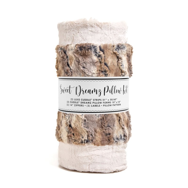 Sweet Dreamz Cuddle Pillow Kit Wild Rabbit Driftwood - Shannon Fabrics from Fort Worth Fabric Studio