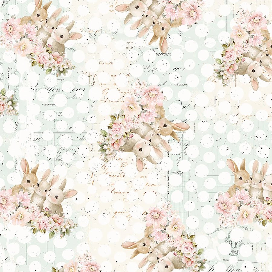 Sweet Spring Bunnies Cream - Blank Quilting from Fort Worth Fabric Studio
