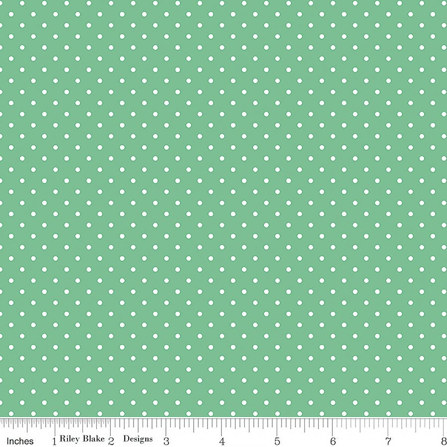 Swiss Dot White On Alpine - Riley Blake from Fort Worth Fabric Studio