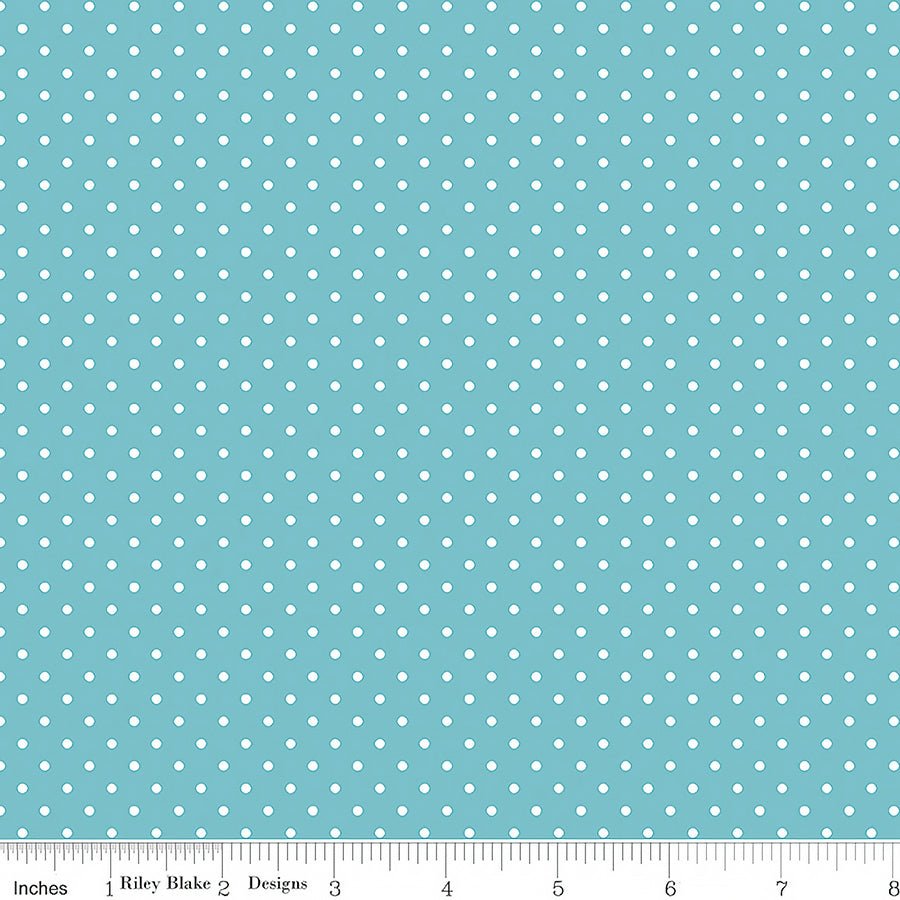 Swiss Dot White On Cottage - Riley Blake from Fort Worth Fabric Studio
