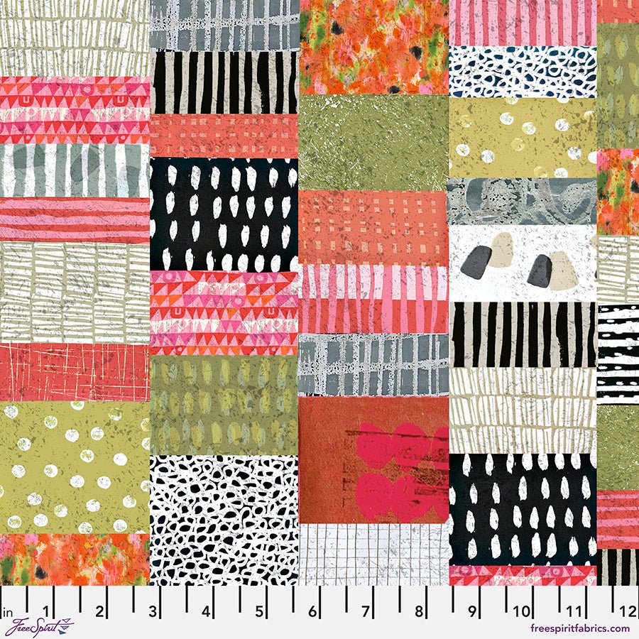 Tales from the Forest Allover Patchwork Multi - Free Spirit from Fort Worth Fabric Studio